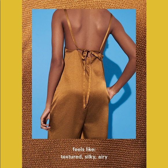 🎉2XHOSTPICK🎉Lou&Grey Hammered Satin Jumpsuit BLK - Picture 2 of 6